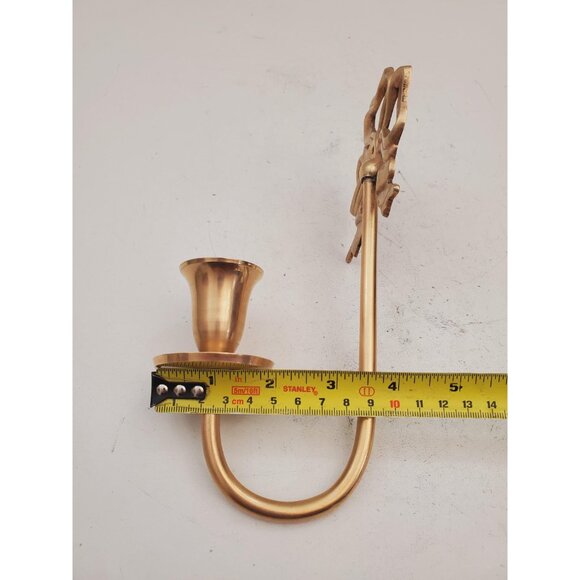vintage Brass Wall Sconce Candle holder brass wall sconces candle sconces - Picture 10 of 10